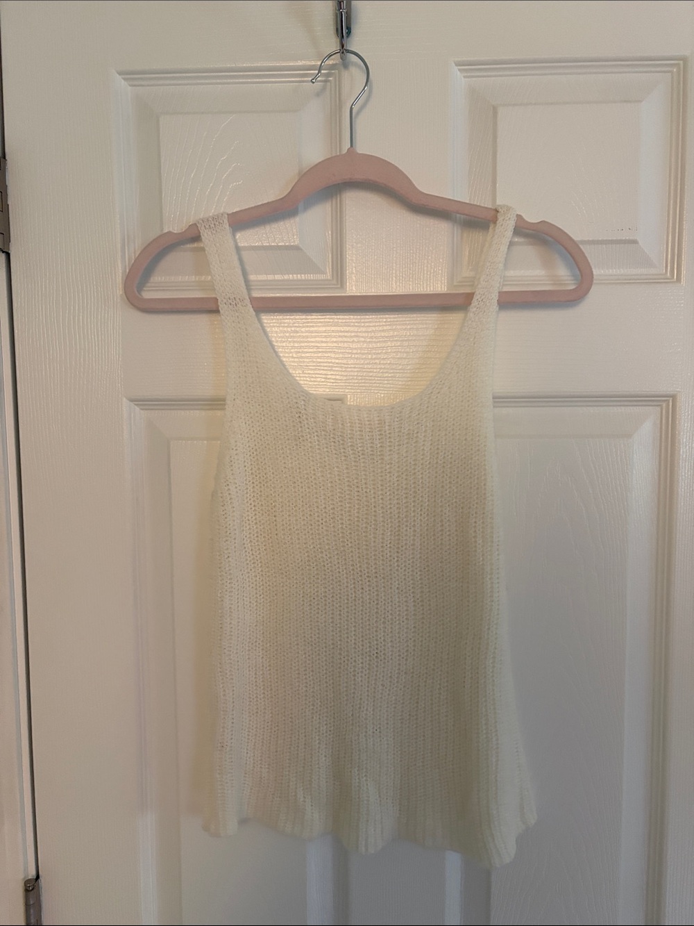 Cream Button-Front Knit Tank - Picture 2 of 2